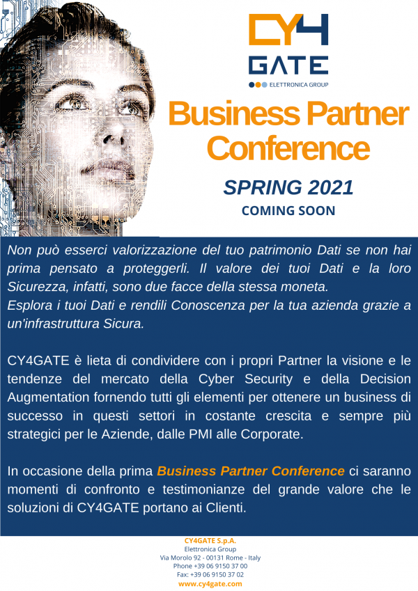 CY4GATE BP Conference Spring 2021
